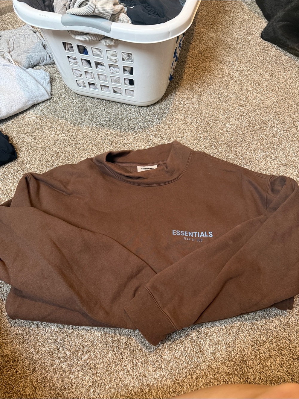 Essentials Women’s Brown Crewneck Sweatshirt
